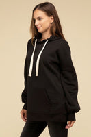 Oversized Hoodie Longline Sweatshirt