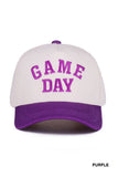 Game Day Two Tone Canvas Cotton Cap- Blue