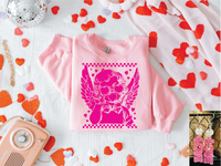 Cupid Magenta- Light Pink sweatshirt