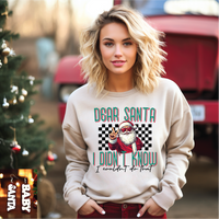 Dear Santa I Didnt Know- Sand Sweatshirt