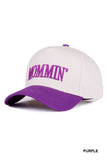 Mommin' Two Tone Canvas Cotton Cap: BLACK-186488 / OS