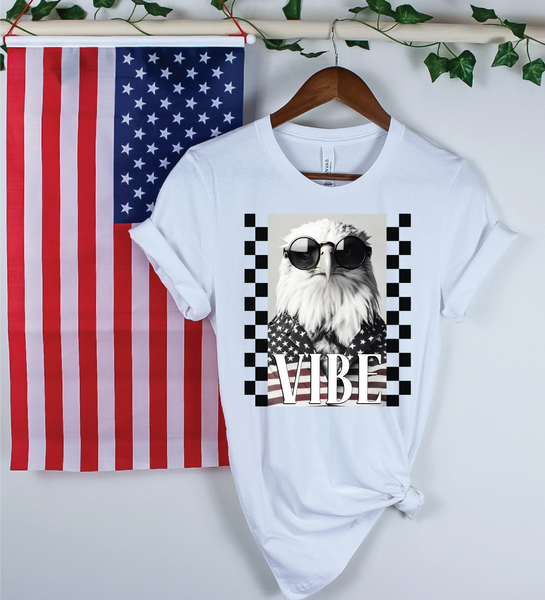USA Eagle Vibes Patriotic Tee
