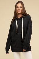 Oversized Hoodie Longline Sweatshirt