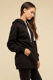 Oversized Hoodie Longline Sweatshirt