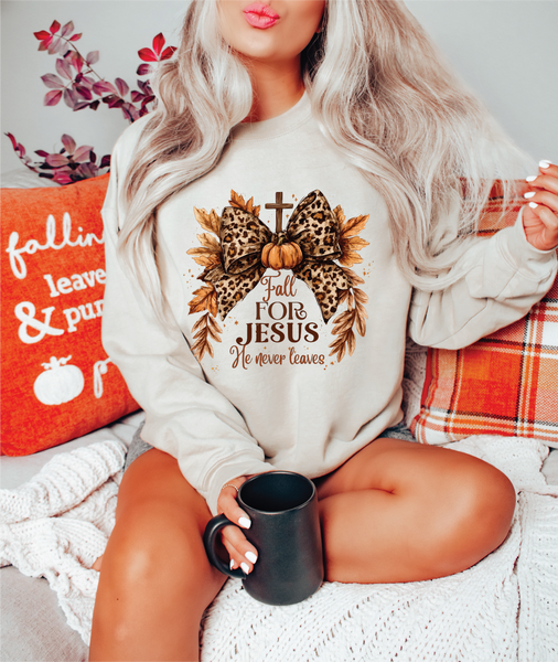 Fall For Jesus- Fall Graphic Sweater