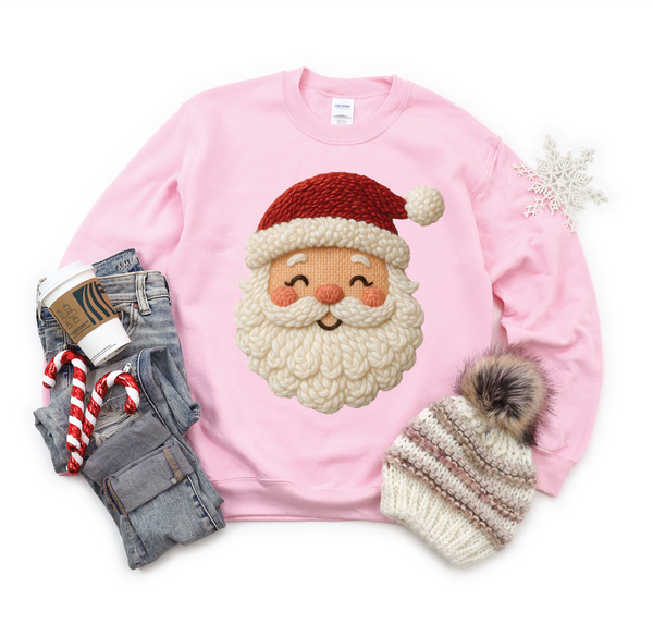 FAUX YARN SANTA- Graphic Sweatshirt