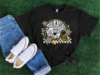 Collage Football Helmet- Football Graphic T-shirt