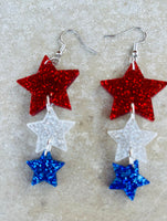 Acrylic Patriotic Stars