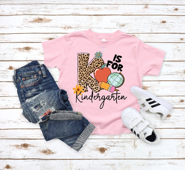 K is for Kindergarten- Leopard