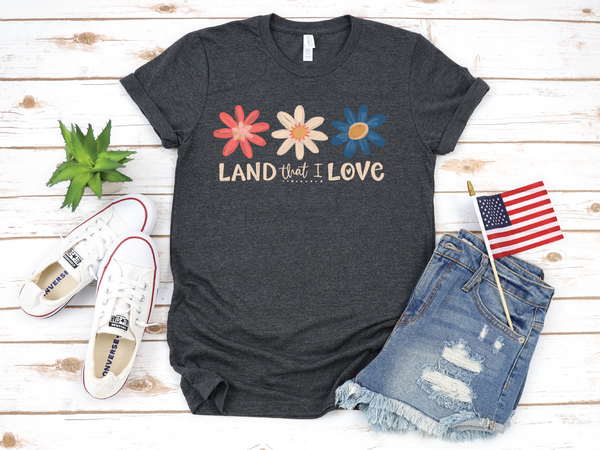 Land That I Love Patriotic Graphic Tee
