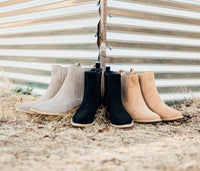 Leonor Suede Ankle Boot in Tan