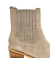 Leonor Suede Ankle Boot in Taupe