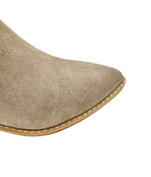 Leonor Suede Ankle Boot in Taupe