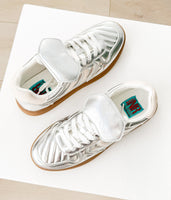 Milan Metallic Sneaker in Silver