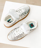 Milan Metallic Sneaker in Silver
