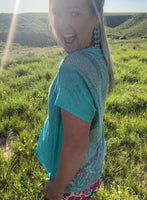 Hit The Backroads Rhinestones Top