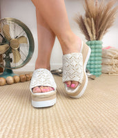 Ophelia Wedges in White