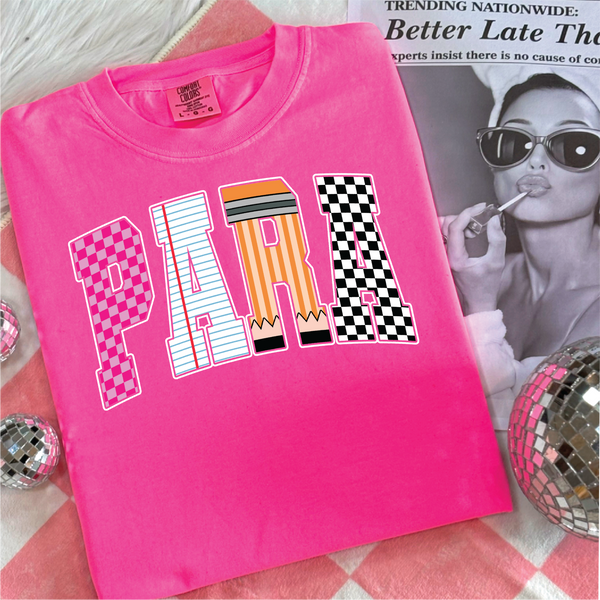 Para Checkered Graphic Tee
