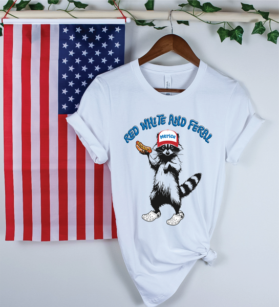 Red, White and Feral Patriotic Tee