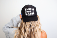 Referee Audit Crew DTF Printed Black Foam Trucker Hat