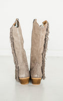 Rodeo Doll Fringe Boots in Taupe