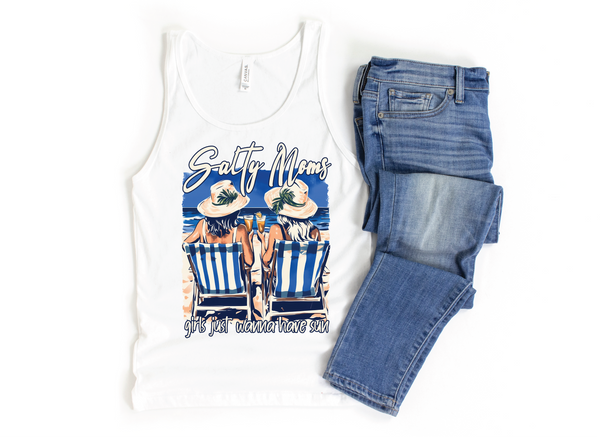 Salty Moms Graphic Tank Top