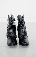 Short Change Booties in Black - Rural Haze