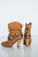 Short Change Booties in Tan - Rural Haze