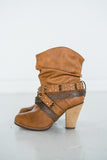 Short Change Booties in Tan - Rural Haze