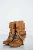 Short Change Booties in Tan - Rural Haze