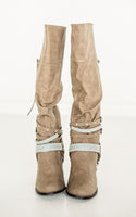 Stacey Boots in Taupe - Rural Haze