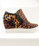 Timmibelle Hidden Sneaker Wedge in Leopard