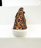 Timmibelle Hidden Sneaker Wedge in Leopard