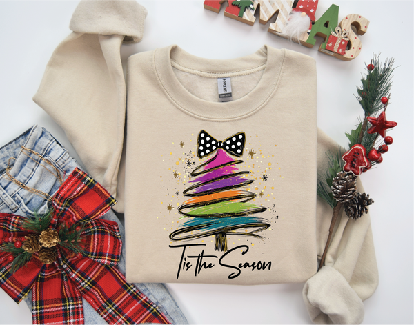 Tis the Season Tree on Sweatshirt or