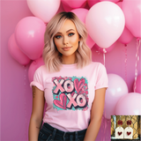 XOXO Heart Light Pink Tee