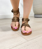 Xylia Sandal in Gold