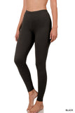 BRUSHED DTY MICROFIBER FULL LENGTH LEGGINGS