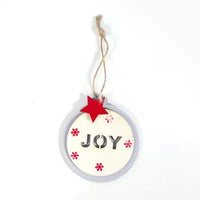 Happy Dot Wooden Ornaments