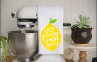 Easy Peasy Lemon Squeezy Microfiber Waffle Knit Towel