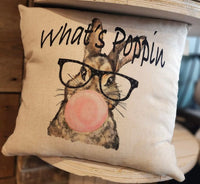 What’s Poppin Throw Pillow