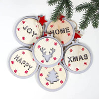 Happy Dot Wooden Ornaments